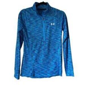Under Armour All Season Blue Half Zip Performance Jacket Size Large